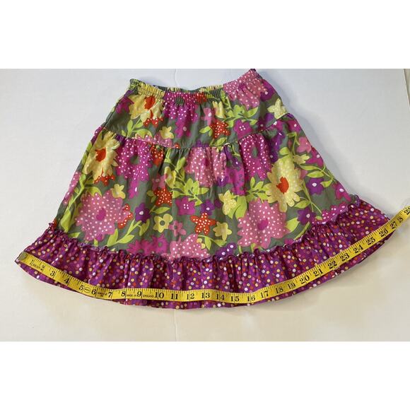 Hanna Andersson Girls Colorful Mixed Print Cotton Skirt Size 5 110cm - Picture 7 of 7